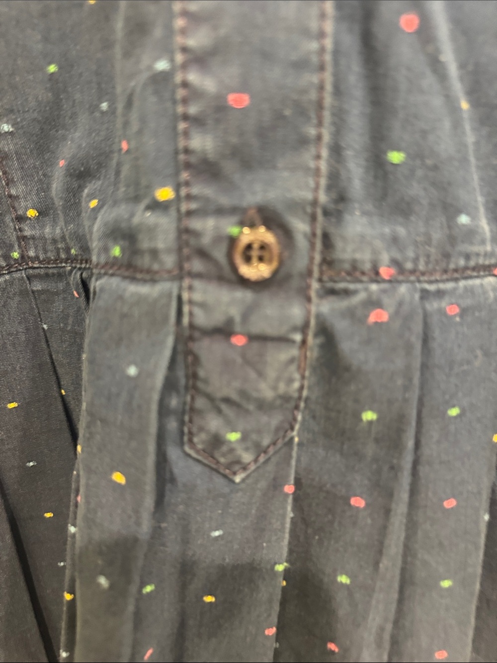 Gucci Kids Denim multi color Confetti Dress Size 10 GG Italy - Picture 9 of 17